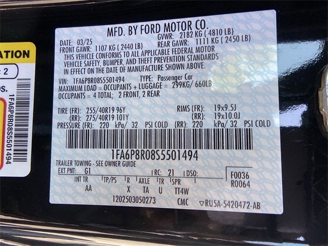 2025 Ford Mustang Dark Horse