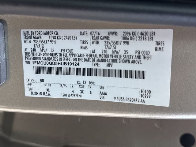 2017 Ford Escape SE