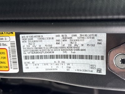 2026 Ford Ranger Lariat