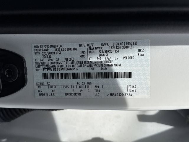 2021 Ford F-150 Lariat