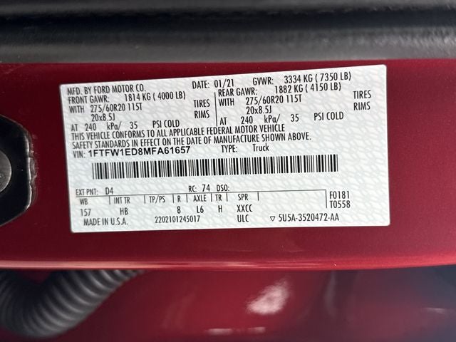 2021 Ford F-150 Lariat