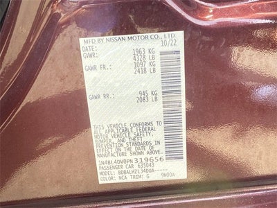 2023 Nissan Altima 2.5 SV